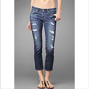 AG Jeans 25 Stilt Cigarette Crop distressed skinny C2